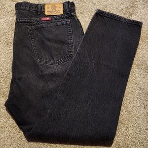 Vintage Wrangler Jeans 40x32 Made in USA Black Straight Western Workwear 96501CB